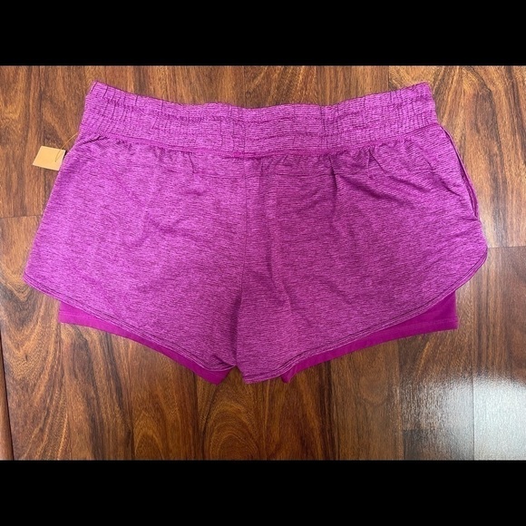 AVIA Womens 2 In 1 Running Shorts Size XXL Wide Elastic Waistband Gym XXL - Picture 4 of 5